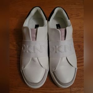 DKNY white sneakers size 8.5